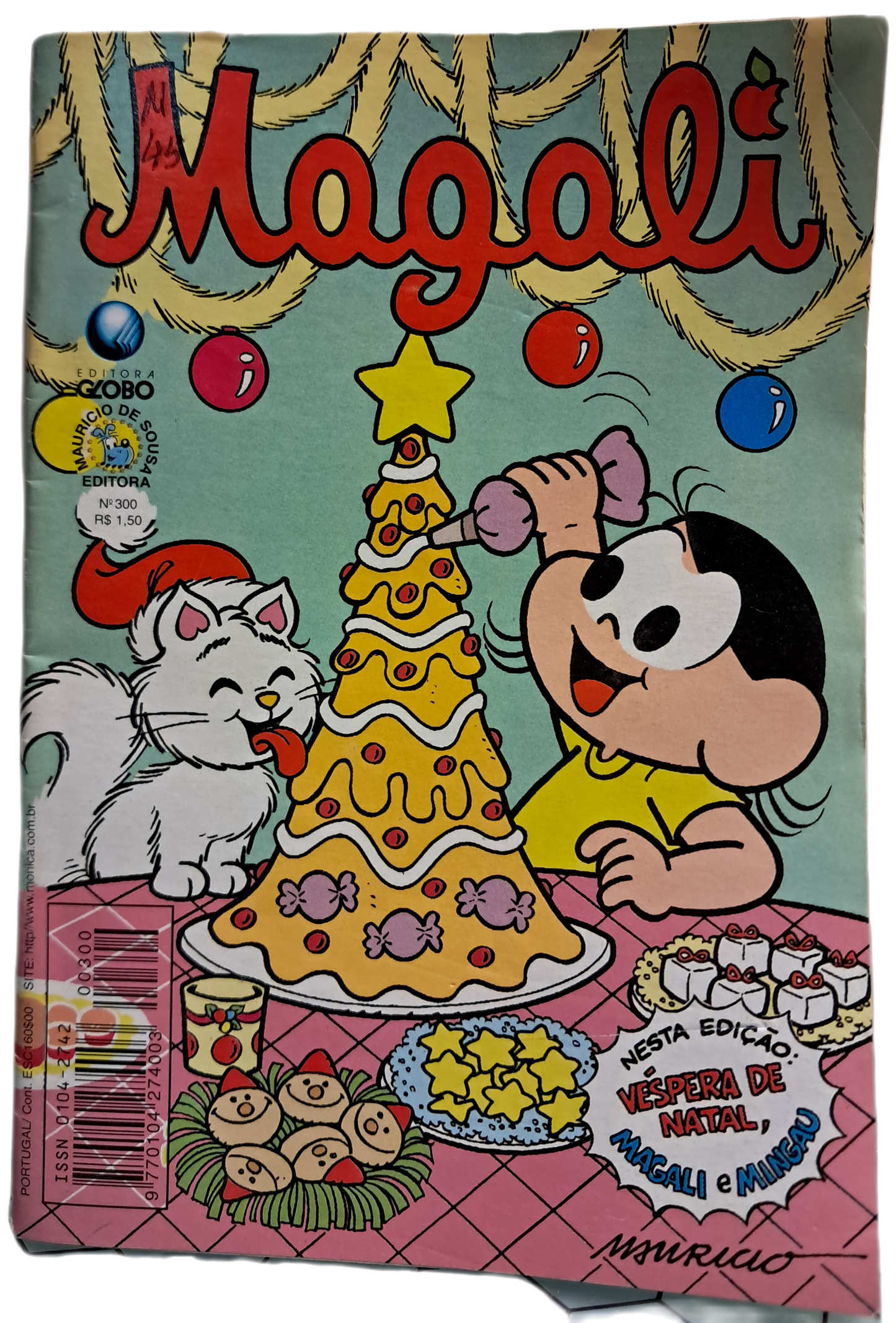 Magali 300 - Véspera de Natal Magali e Mingau (Usado)