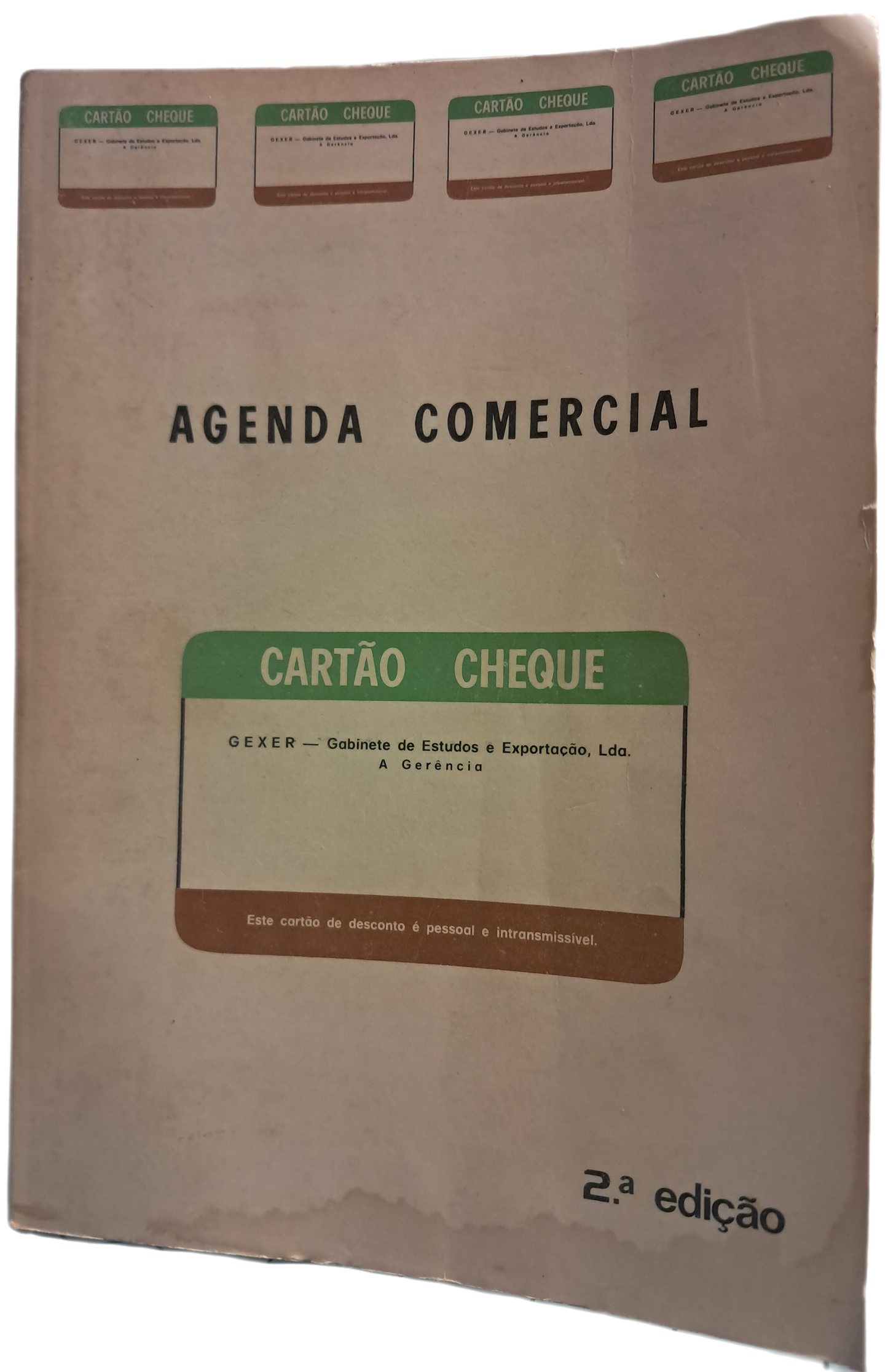 Agenda Comercial Cartão Cheque (Usado)
