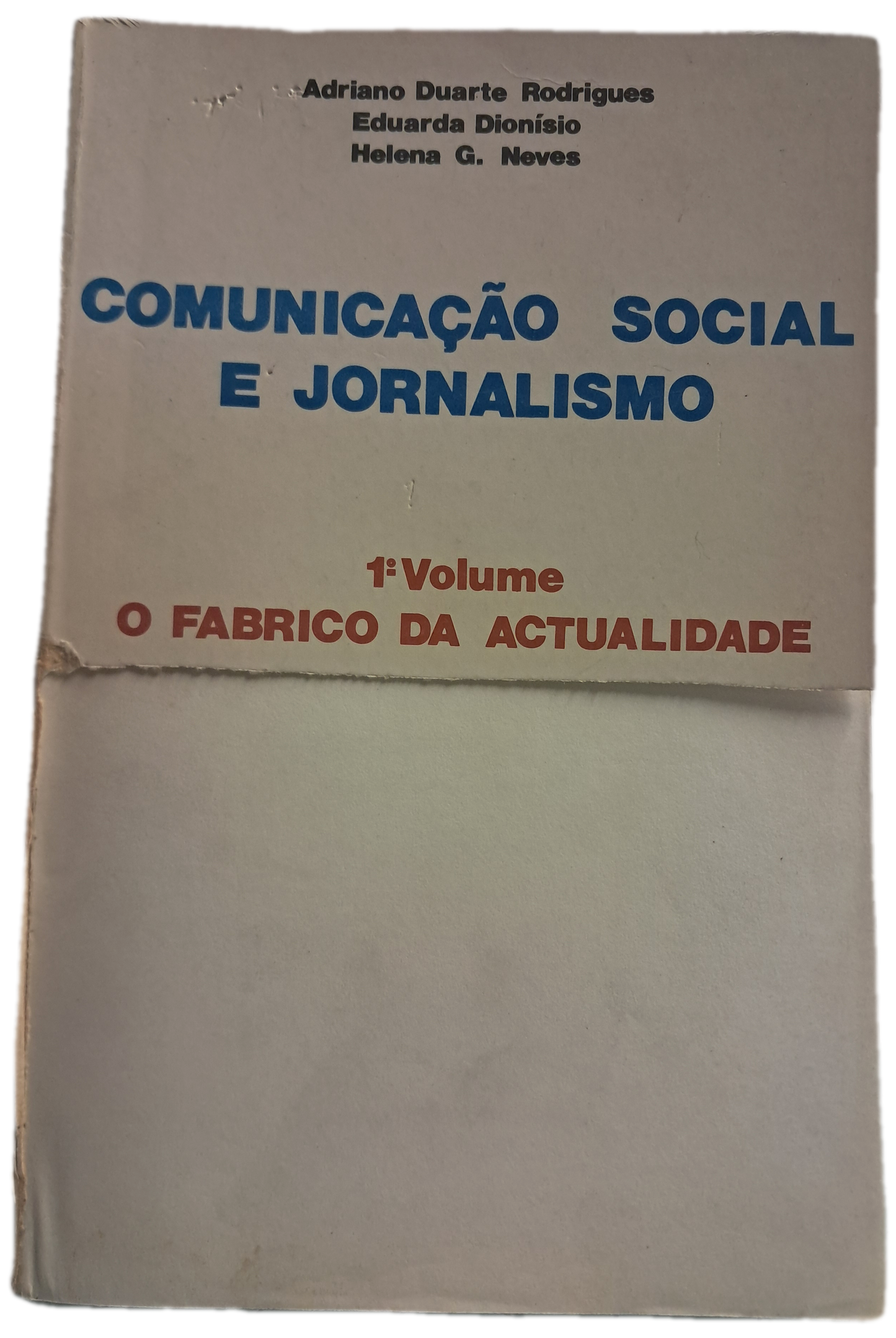 Comunicação Social e Jornalismo (Capa Danificada)