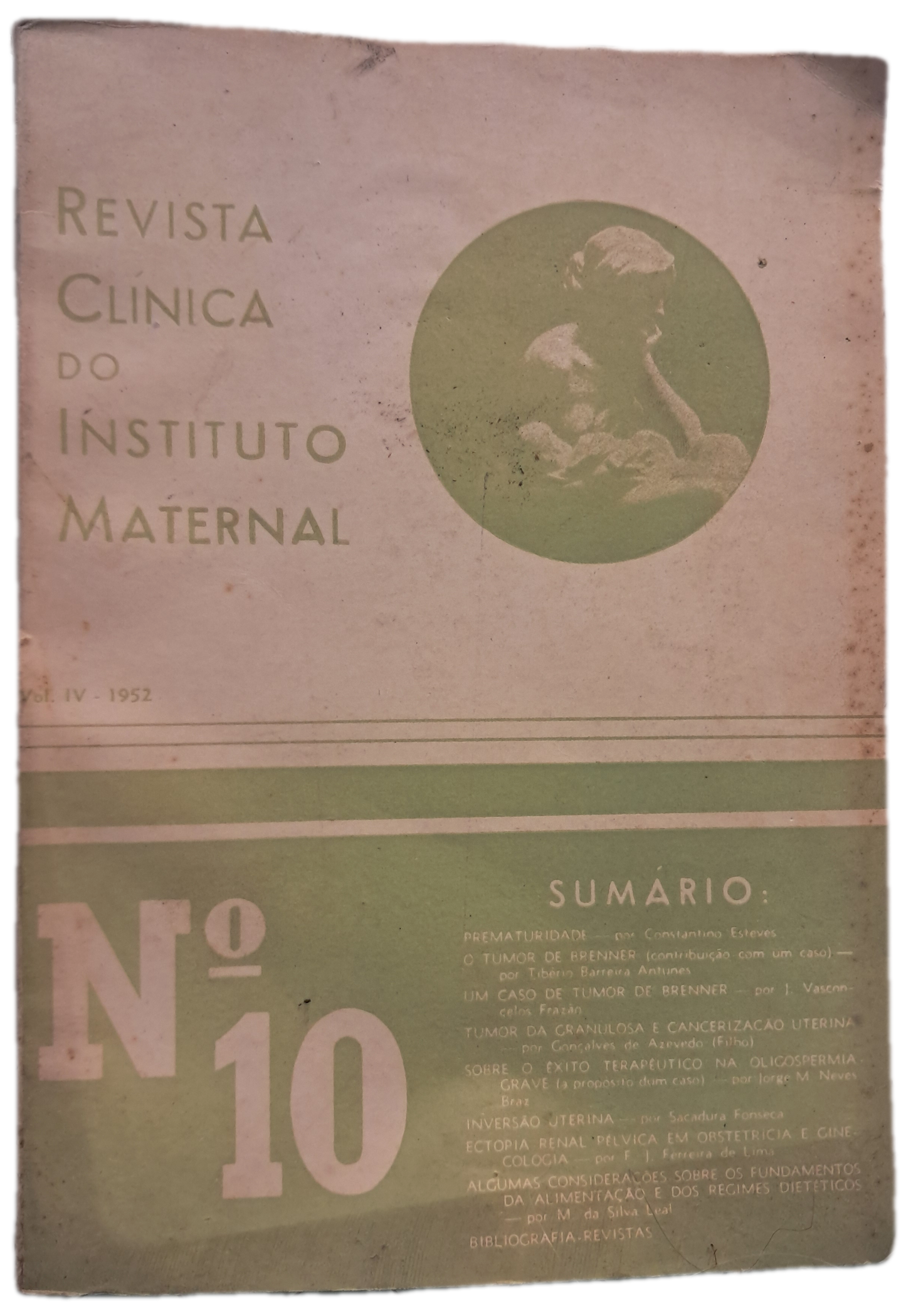 Revista da Clínica do Instituto Maternal 4 - 1952 (Usado)