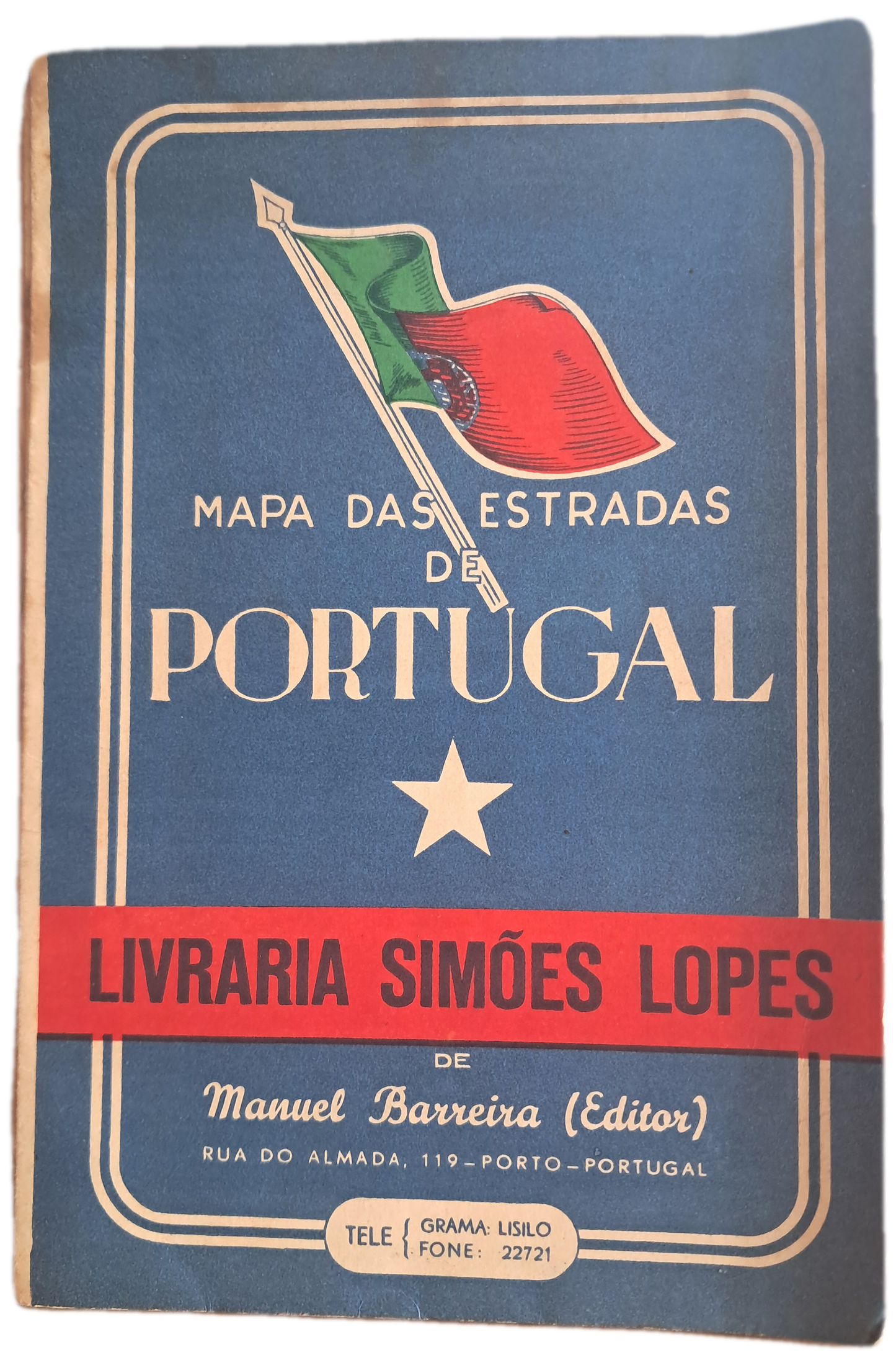 Mapa das Estradas de Portugal 1949 (Usado)