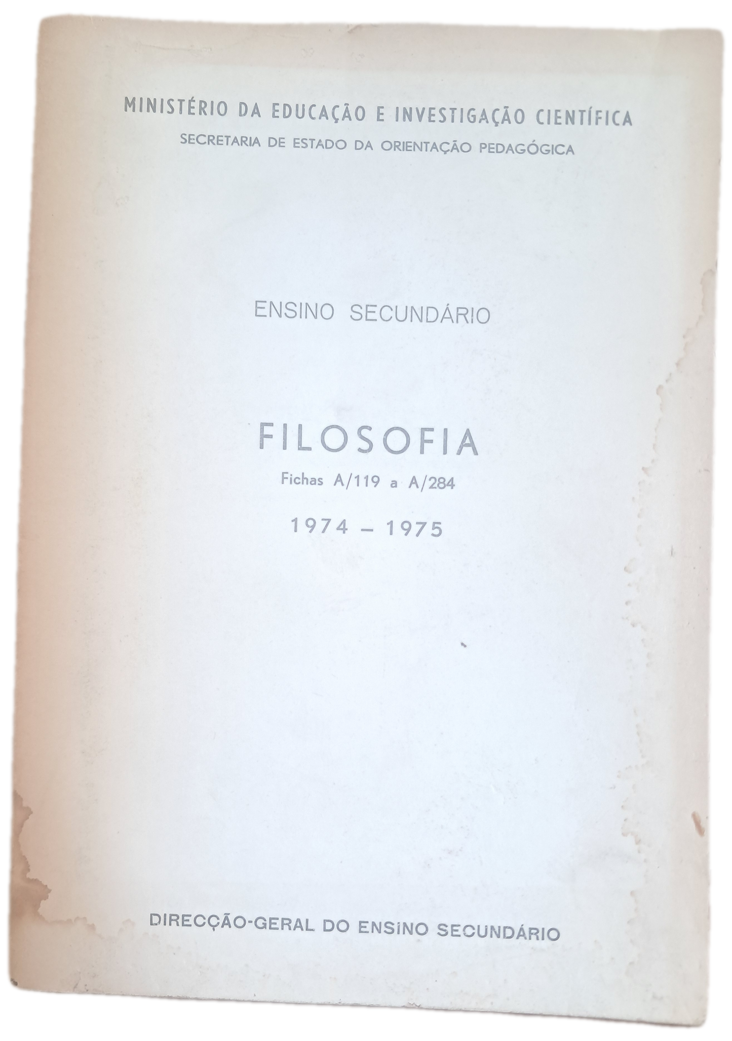 Filosofia 1974 - 1975 (Usado)
