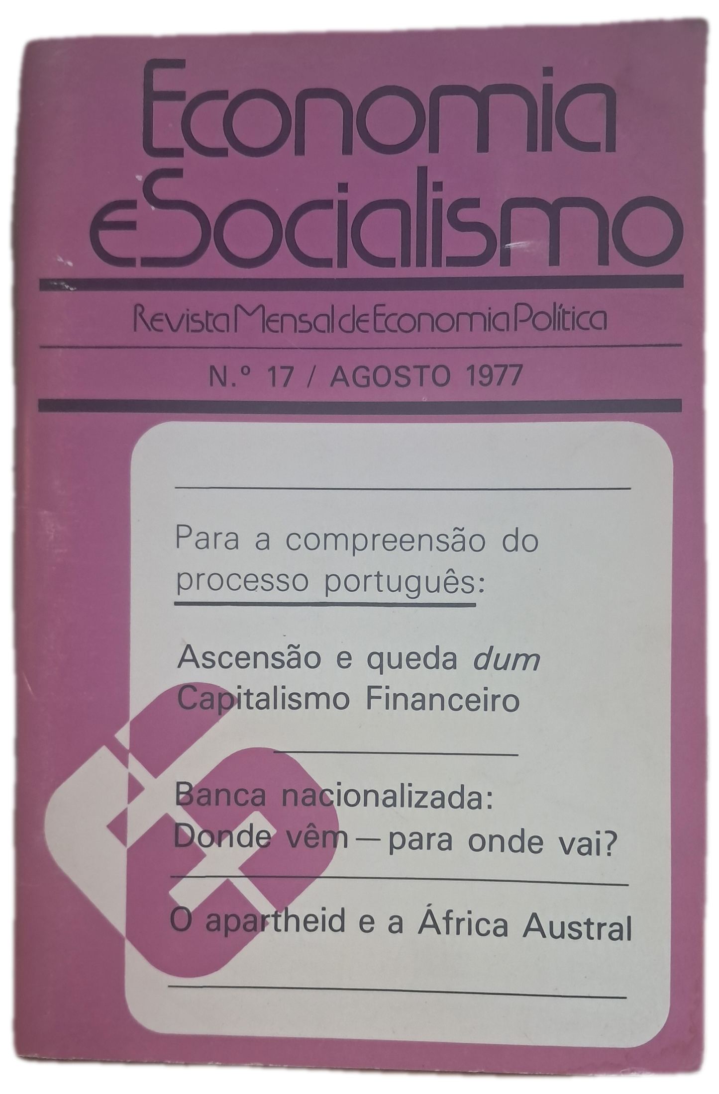 Revista Economia e Socialismo 17 (Usado)
