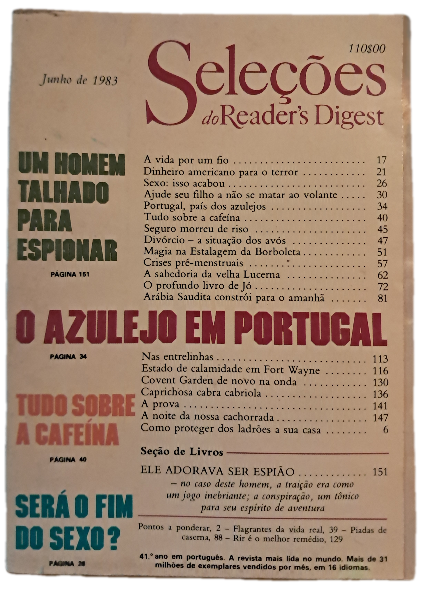 Junho de 1983 Revista do Reader's Digest