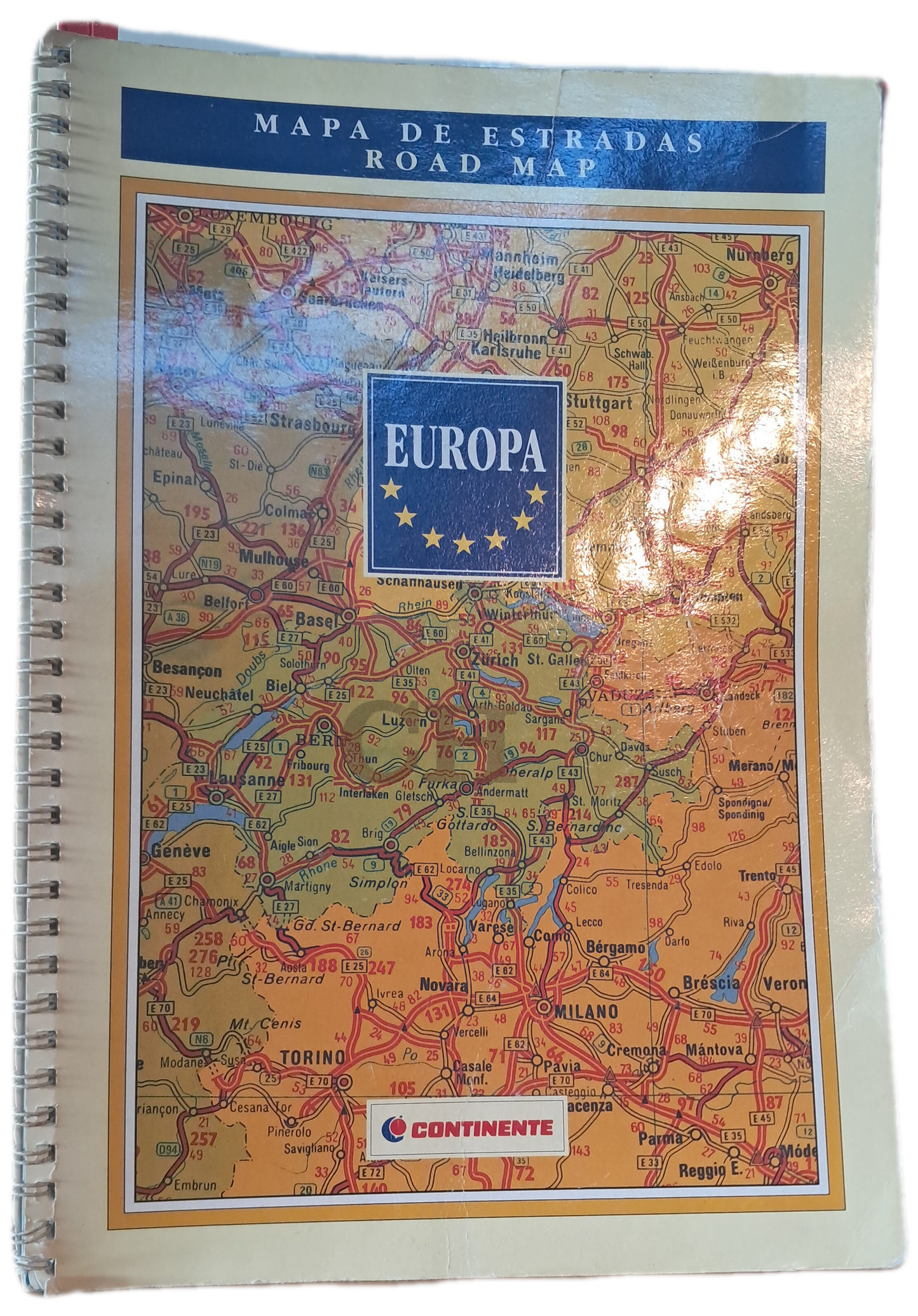 Mapa de Estradas Europa (Usado)