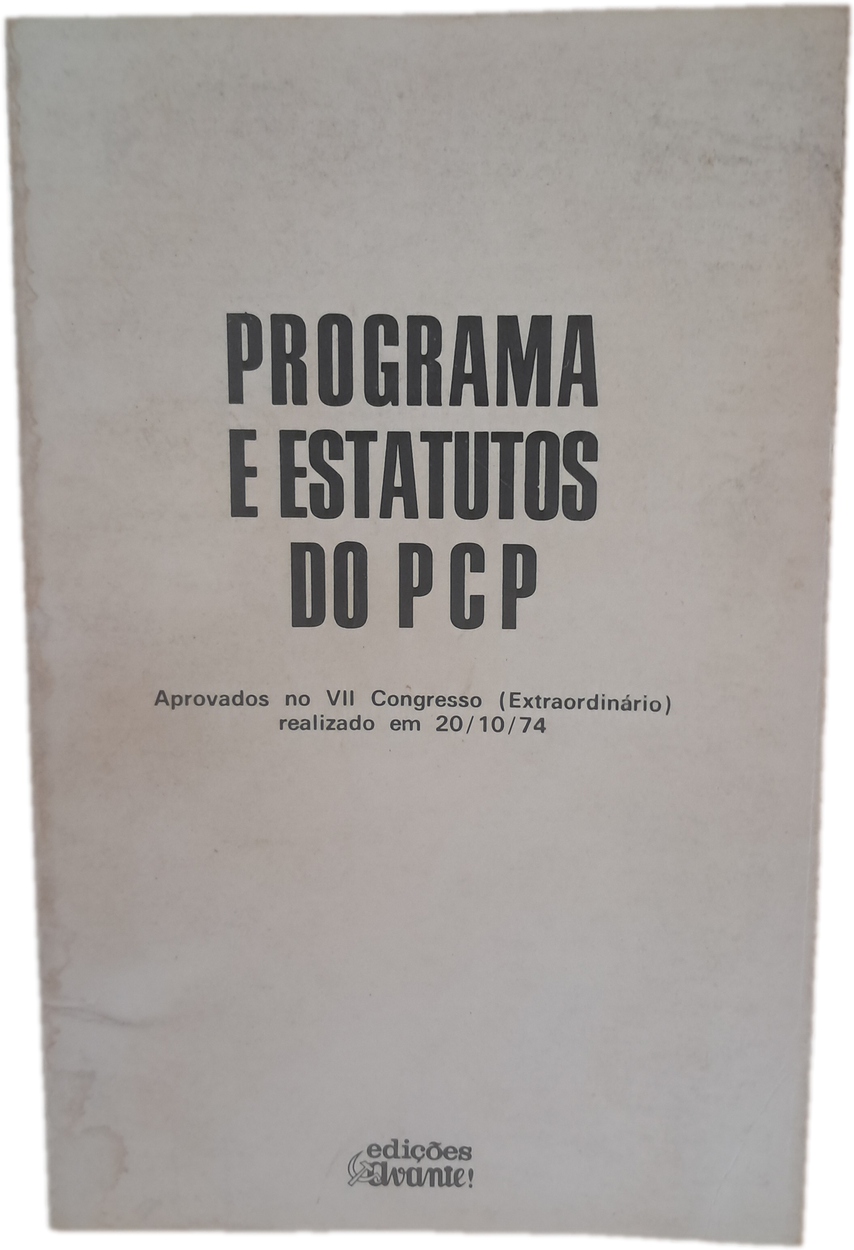 Programa e Estatutos do PCP (Usado)