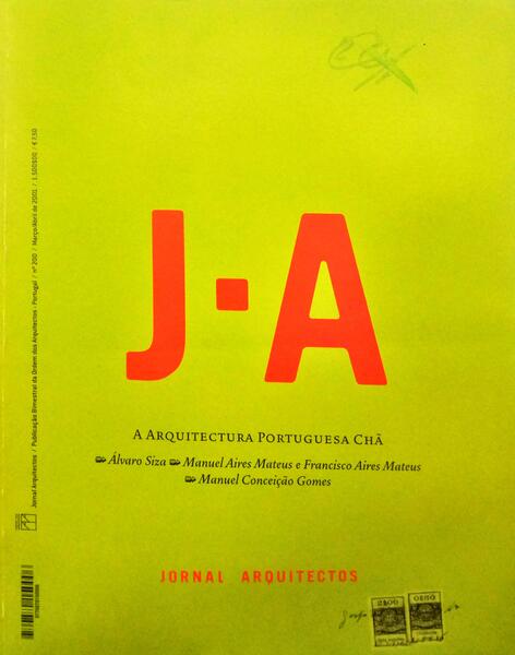 Jornal Arquitectos 200 A Arquitectura Portuguesa Chã (Como Novo)