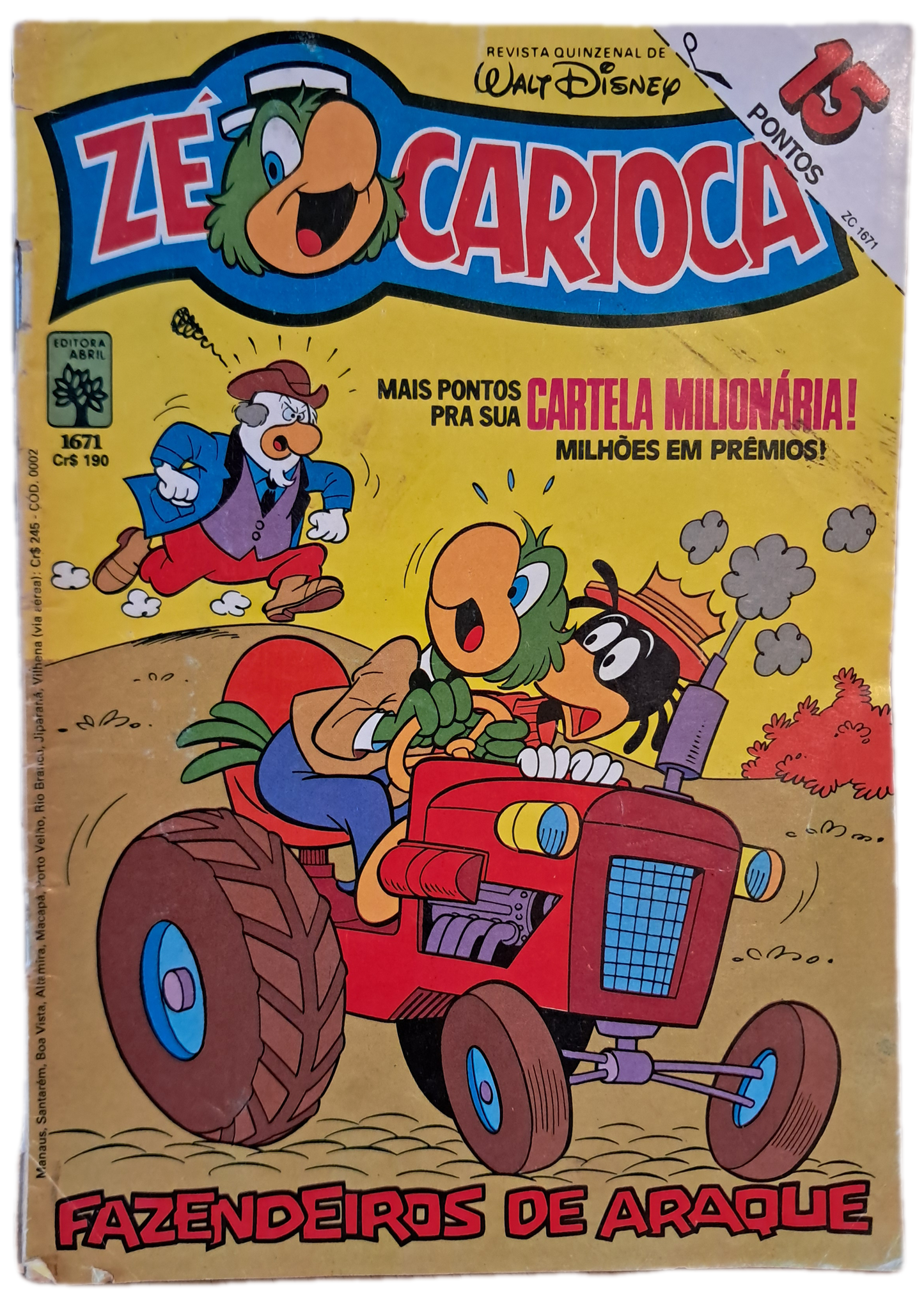 Zé Carioca 1671 - Fazendeios de Arraque (Usado)