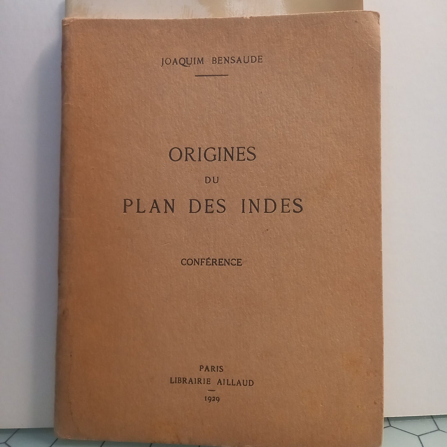 Origines du Plan des Indes (Usado)