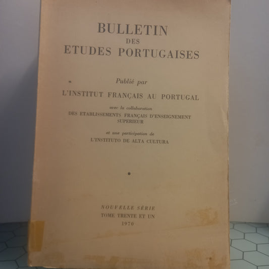 Bulletin des Etudes Portugaises (Usado)