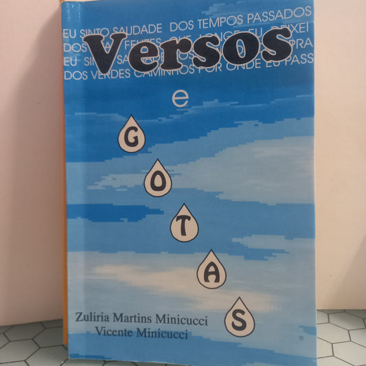 Versos e Gotas (Bom Estado / Com Dedicatória)