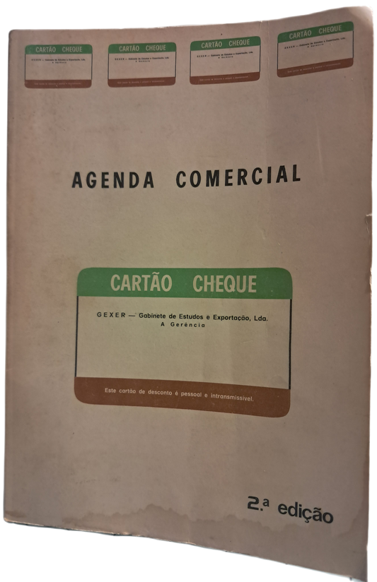 Agenda Comercial Cartão Cheque (Usado)