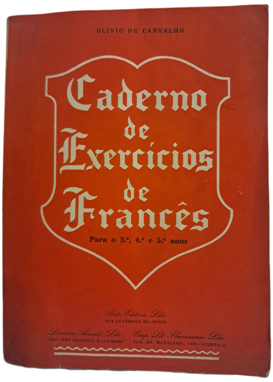 Caderno de Exercícios de Francês para o 3º , 4º e 5º Anos (Usado)