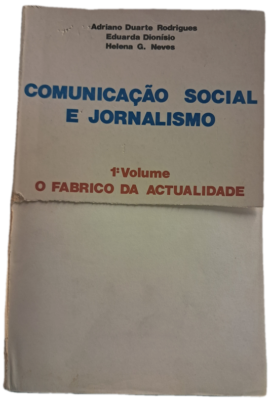 Comunicação Social e Jornalismo (Capa Danificada)