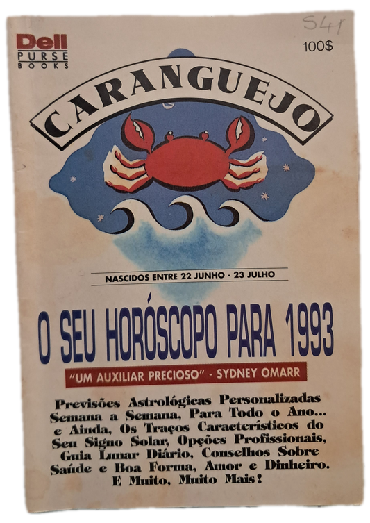 Caranguejo O Seu Horoscopo para 1993 (Bom Estado)