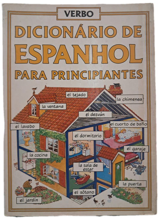 Dicionário de Espanhol para Principiantes (Bom Estado)
