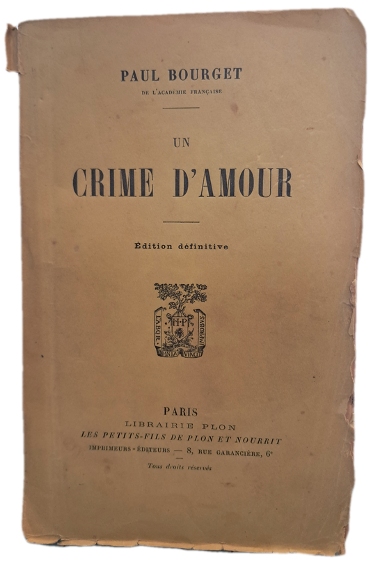 Un Crime D'Amour (Envelhecido)