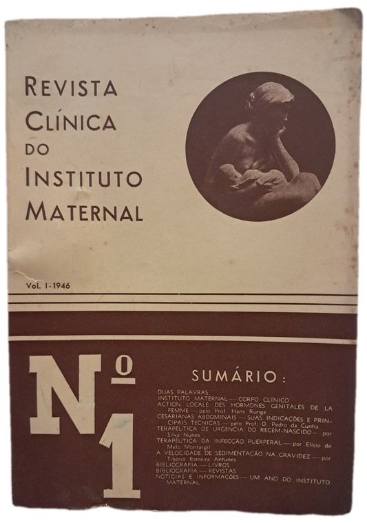 Revista da Clínica do Instituto Maternal 1 - 1946 (Usado)