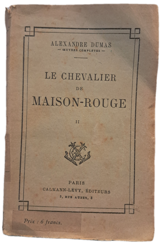 Le Chevalier de Maison-Rouge II (Envelhecido)
