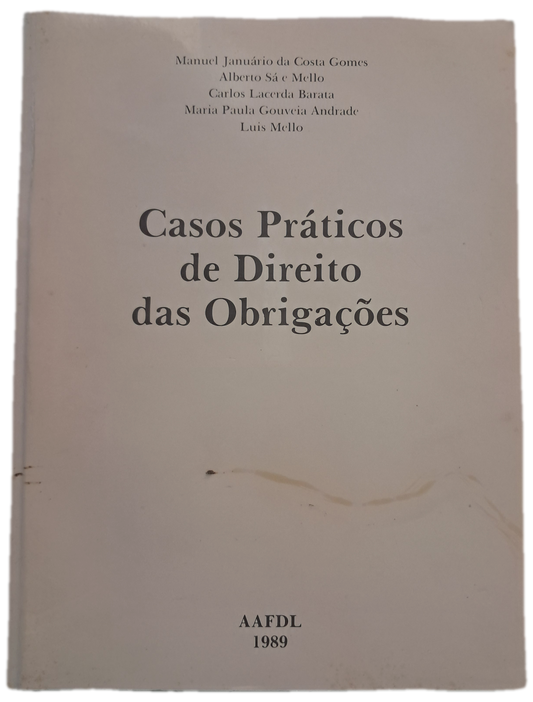 Casos Práticos de Direito das Obrigações (Bom Estado)