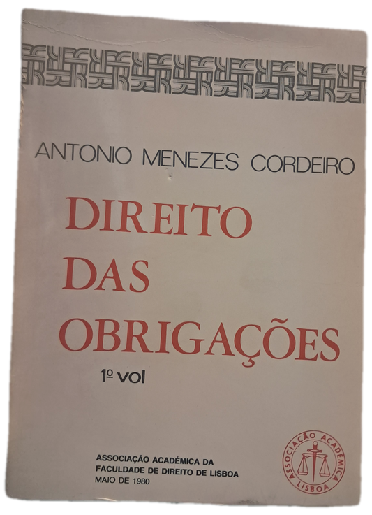 Direito das Obrigaões I (Bom Estado)