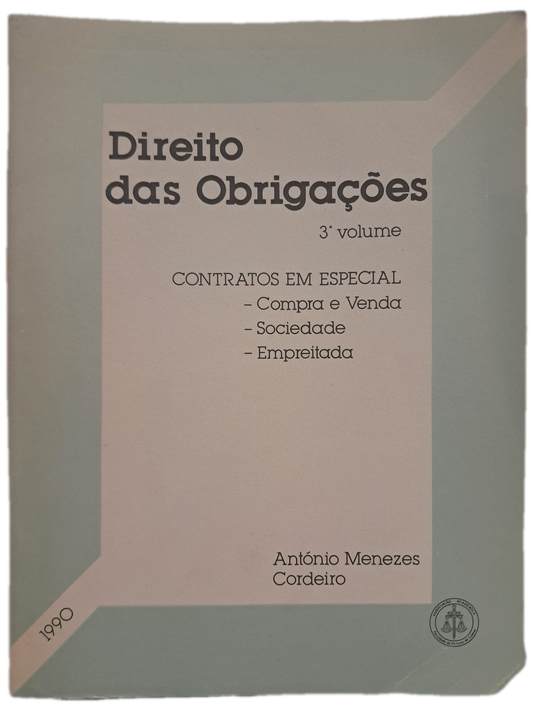 Direito das Obrigaões III (Bom Estado)