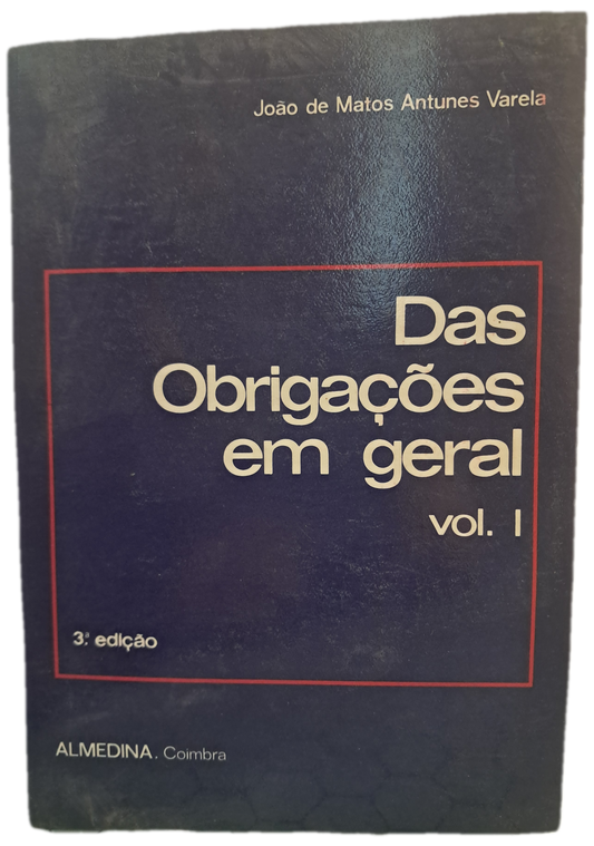 Direito das Obrigaões em Geral I (Bom Estado)