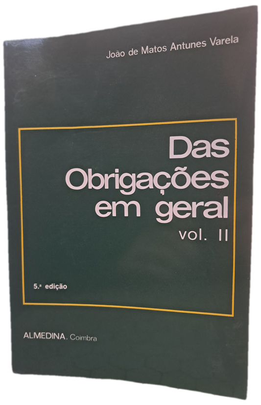 Direito das Obrigaões em Geral II (Bom Estado)