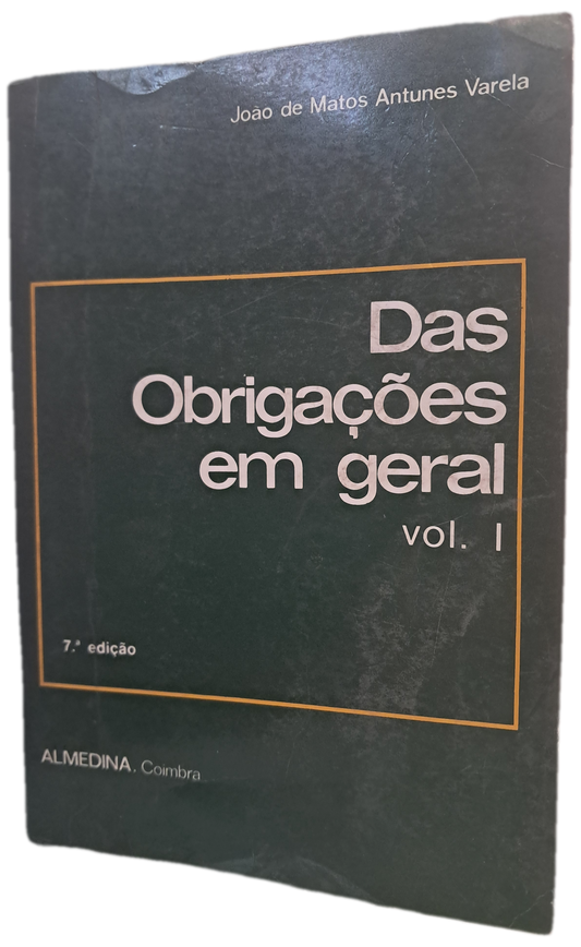 Das Obrigações em Geral I (Bom Estado)