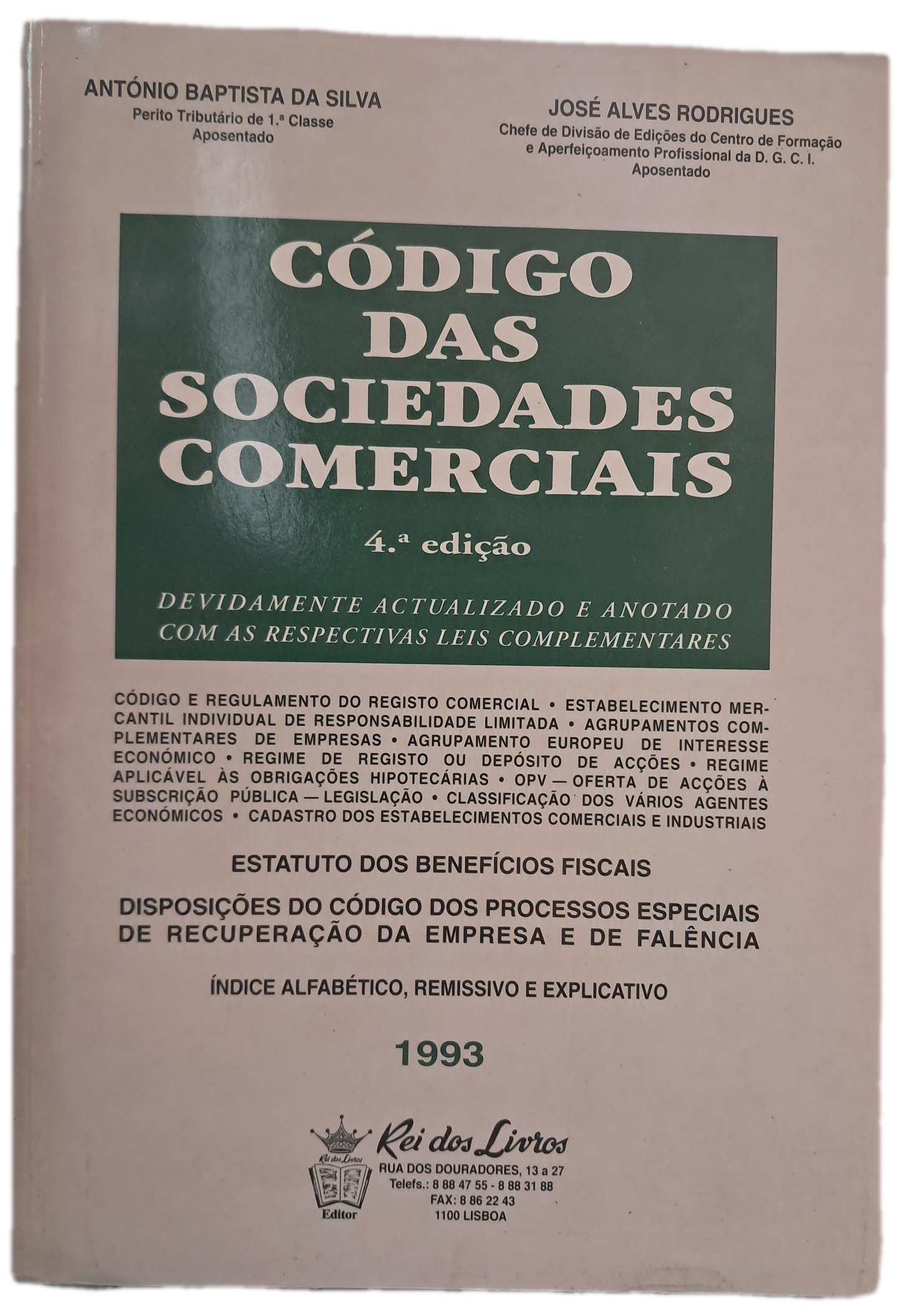 Código das Sociedades Comerciais (Bom Estado)