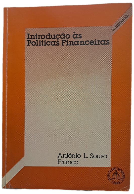 Introdução às Politicas Financeiras (Usado)