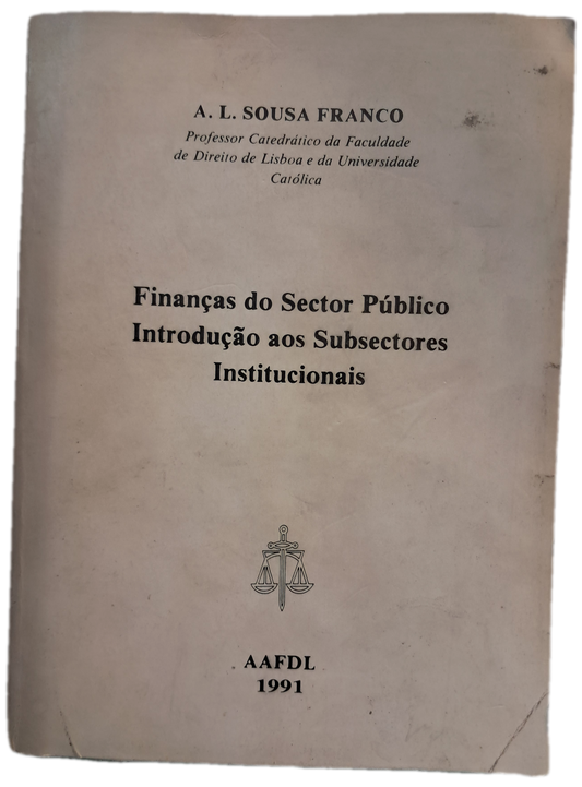 Finanças do Sector Público Introdução aos Subsectores Institucionais (Usado)