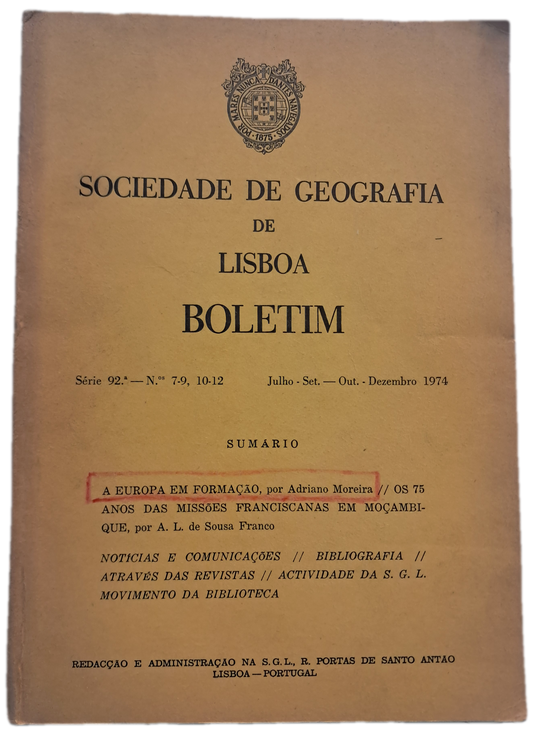 Sociedade de Geografia de Lisboa (Usado)