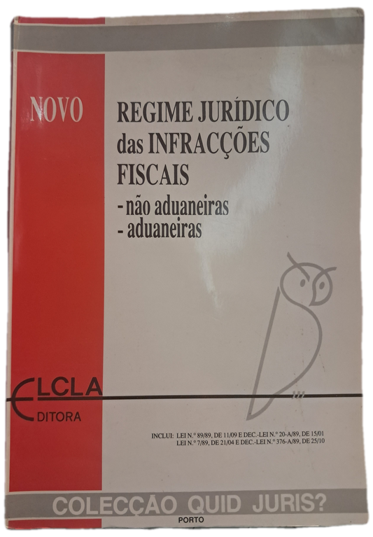 Regime Jurídico das Ifracções Fiscais (Usado)