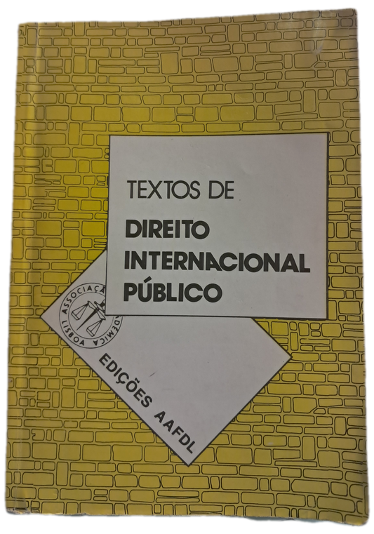 Textos de Direito Internacional Público (Usado)