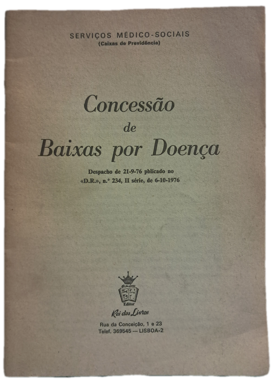 Concessão de Baixas por Doença (Usado)