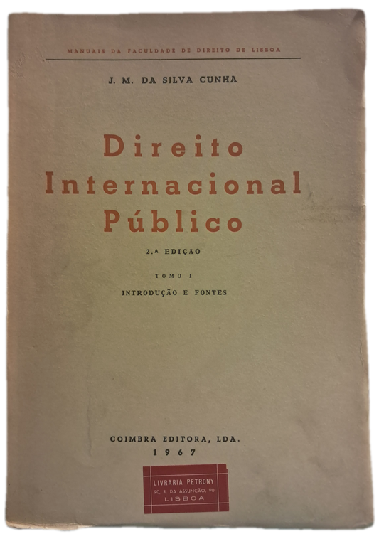 Direito Internacional Público Tomo I (Usado)