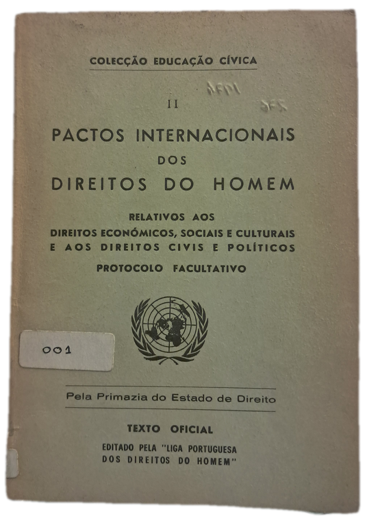 II Pactos Internacionais dos Direitos do Homem (Usado)