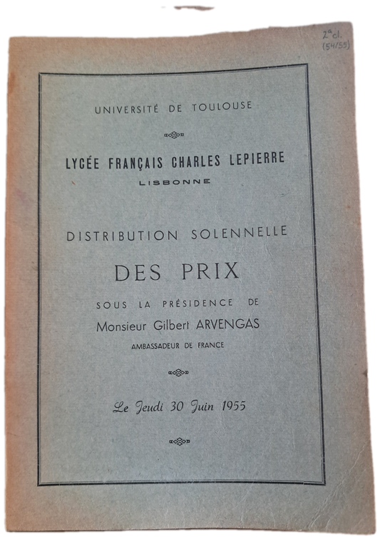 Lycée Français Charles Lepierre 30-06-1955 (Usado)