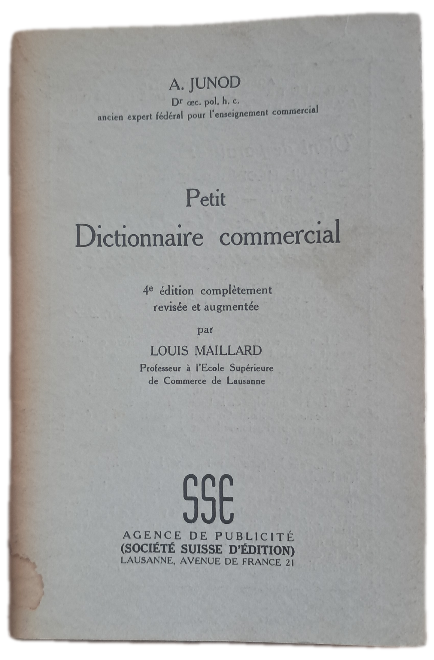 Petit Dictionnaire Commercial (Usado)