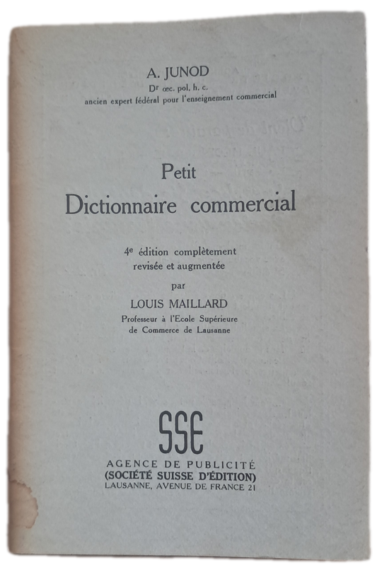 Petit Dictionnaire Commercial (Usado)