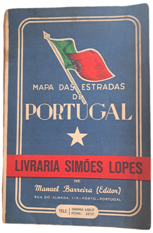 Mapa das Estradas de Portugal 1949 (Usado)