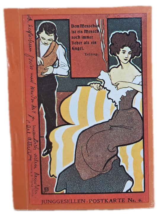 Bloco de Notas Junggesellen Postkarte 6 (Como Novo)