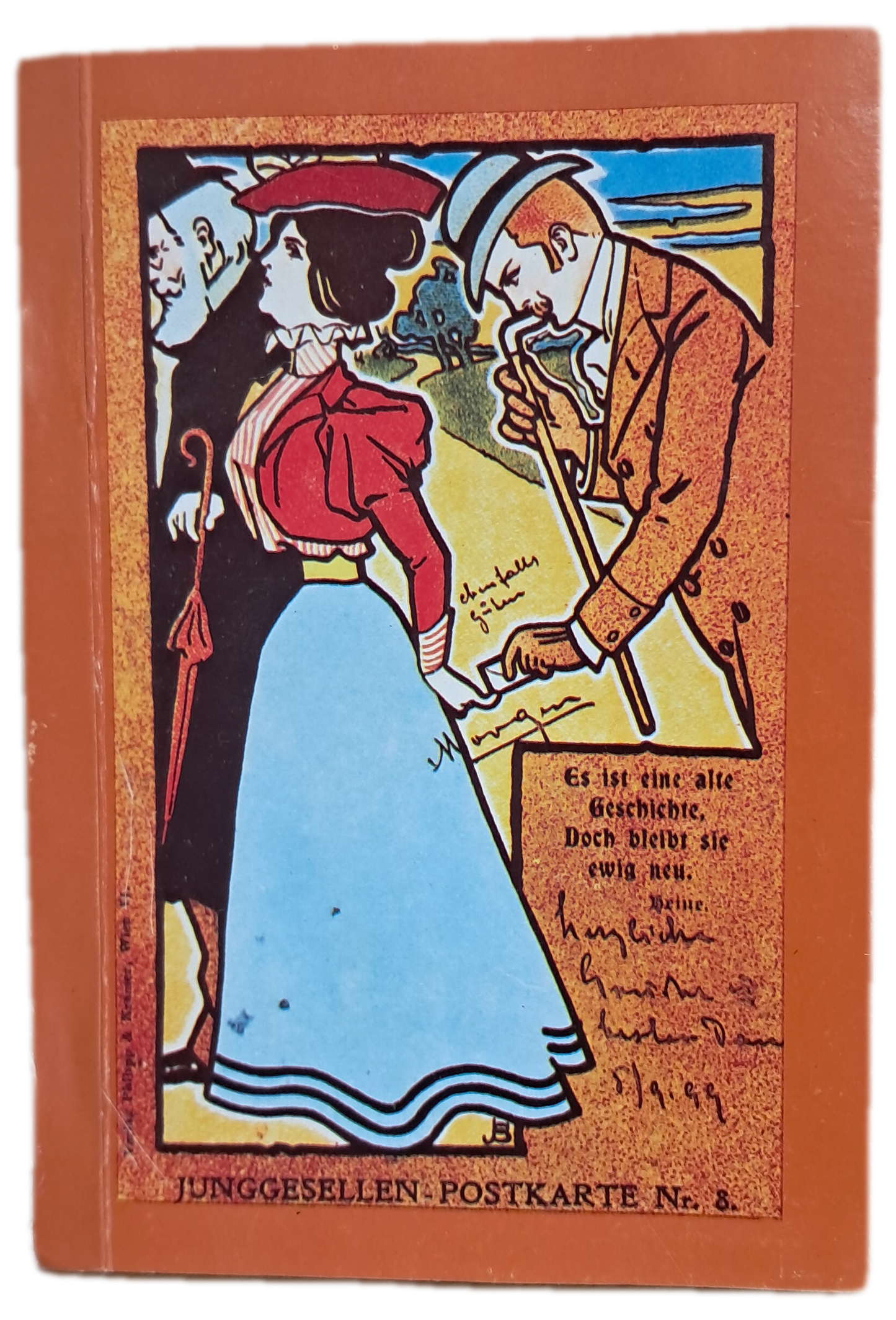 Bloco de Notas Junggesellen Postkarte 8 (Como Novo)