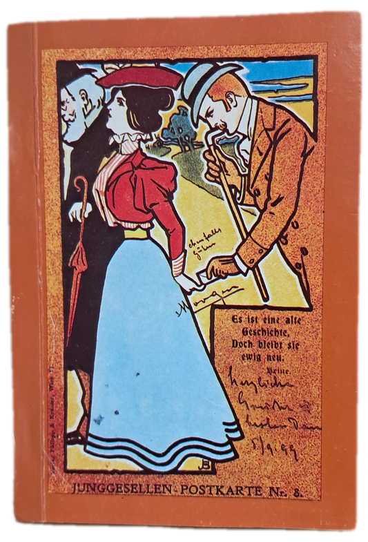 Bloco de Notas Junggesellen Postkarte 8 (Como Novo)