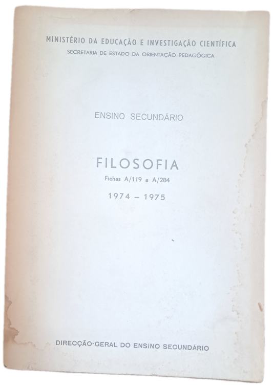 Filosofia 1974 - 1975 (Usado)