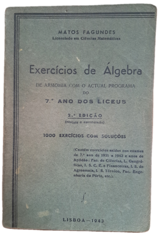 Exercícios de Álgebra (Usado)