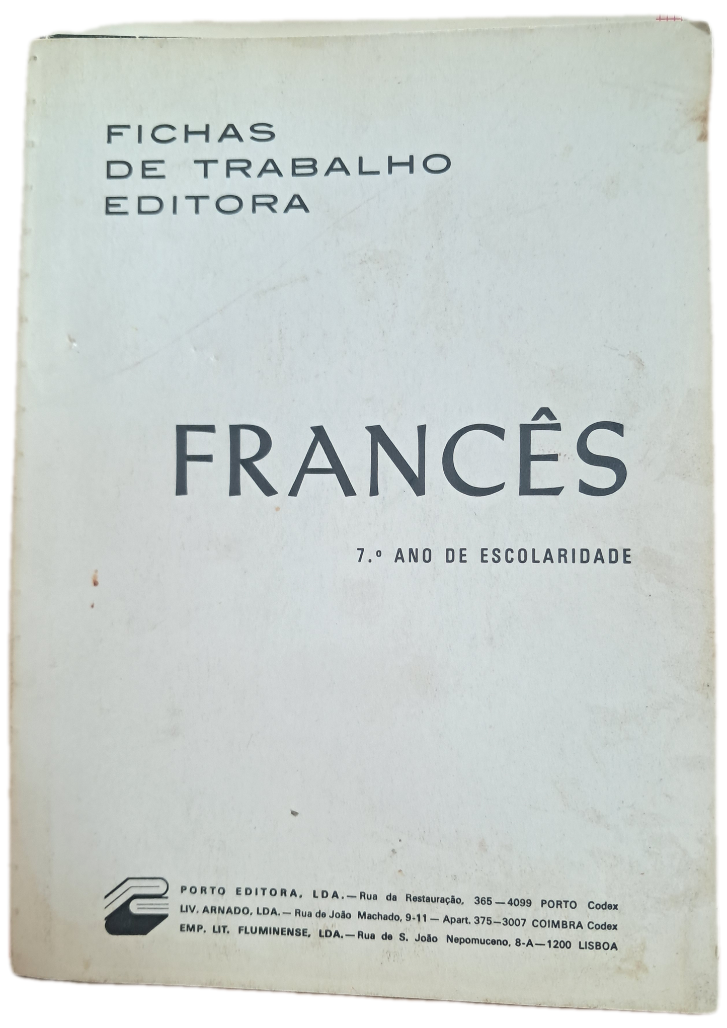 Fichas de Trabalho Editora - Francês 7º Ano (Usado)