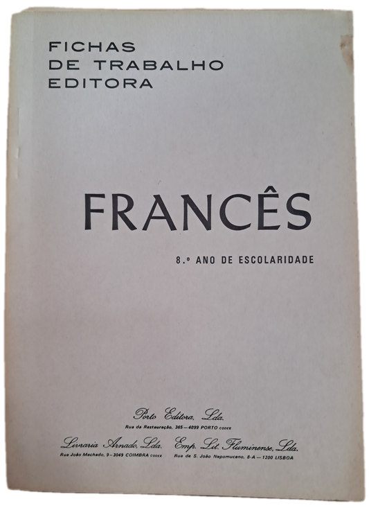 Fichas de Trabalho Editora - Francês 8º Ano (Usado)