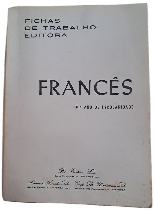 Fichas de Trabalho Editora - Francês 10º Ano (Usado)